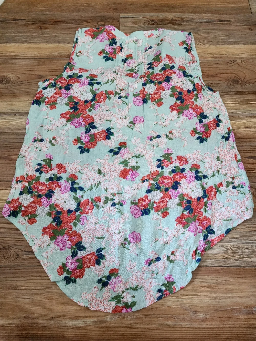 Anthropologie Meadow Rue Top Women's 10 Mint Green Floral Sleeveless - Picture 11 of 13